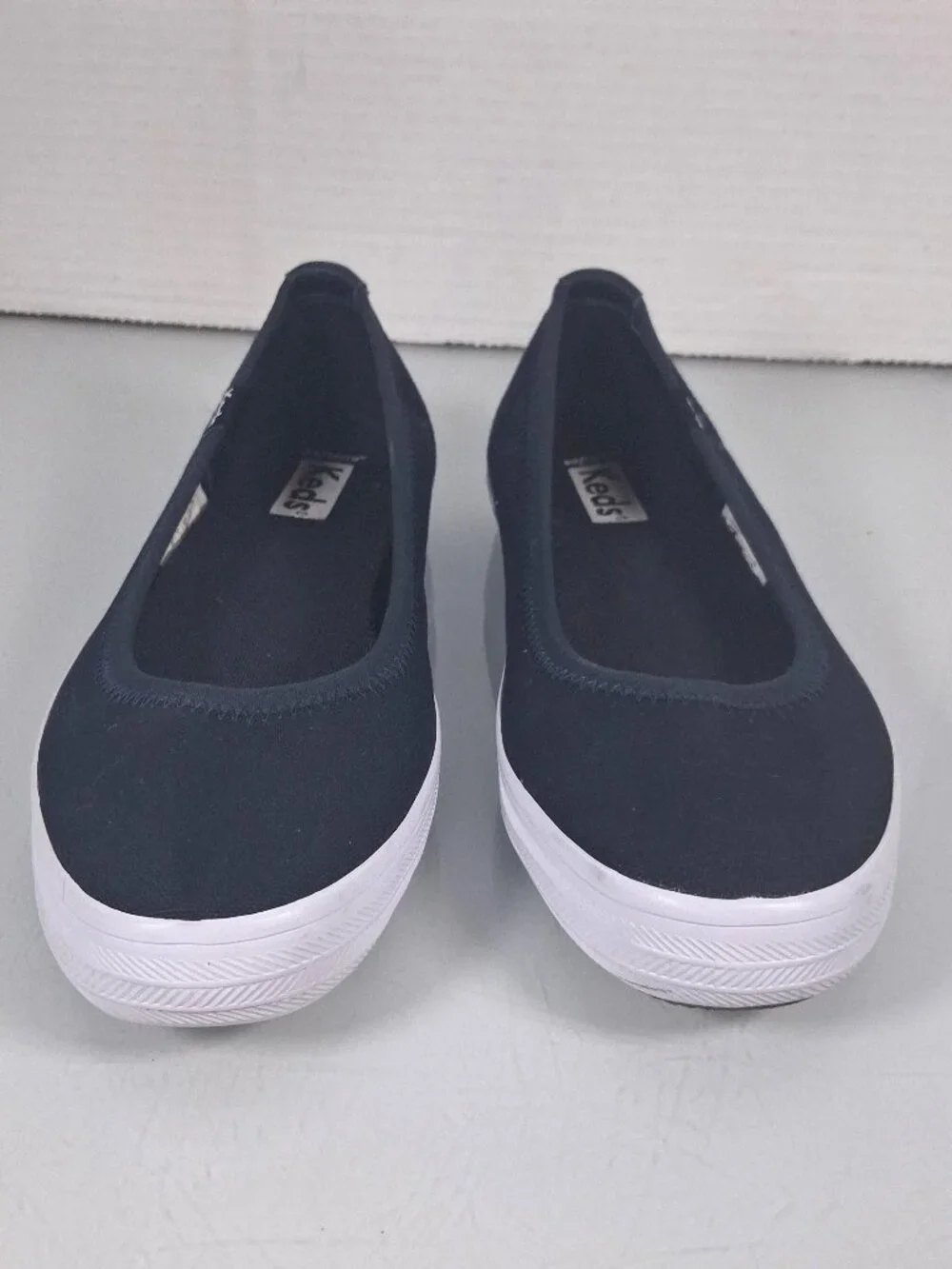 Keds Blue Canvas Slip On Shoes Loafers Women's Size 5.5 Comfort Flats